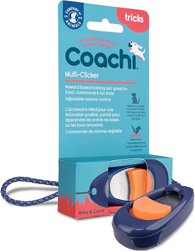 Coachi Multi-Clicker Dog Training Clicker Volume Control 3 Settings