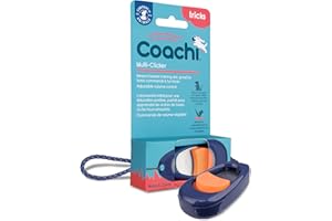 Coachi Multi-Clicker, Dog Accessory, Volume Control with 3 Settings, Easy to Click, Adjustable Wrist Strap, Dog Clicker, for 