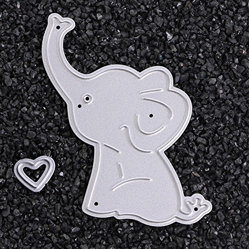 LIYUDL Metal Cutting Dies Stencil Template Mould for DIY Scrapbook Album Paper Card Craft Decoration New(Elephant Baby)