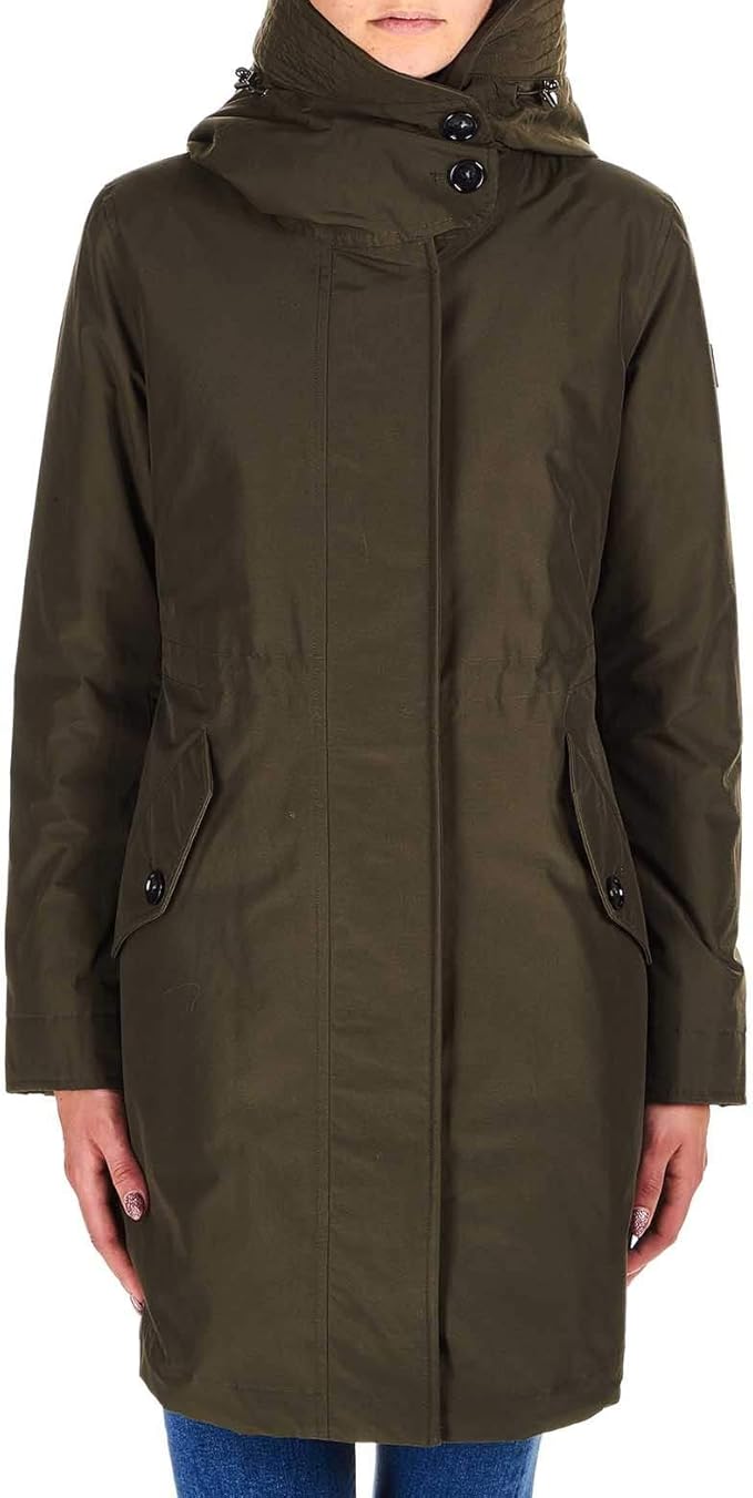 WOOLRICH Luxury Fashion Damen WWCPS2804UT0001DAG Grün Polyamid Mantel