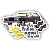 (3 Pcs) O'doyle Rules Sticker Sarcastic Motivational Sayings Humorous Quote Vinyl Decal for Kindle Laptop Water Bottle Phone Hard Hat Sticker 3 inch
