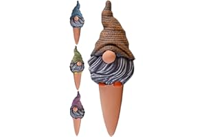 Self Watering Spikes | Gnome Automatic Waterer,Terracotta Spikes Self-Watering Stakes | for Indoor Outdoor Garden Yard Lawn P