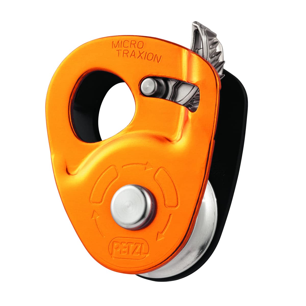 PETZL, abrazadera de cuerda con polea Micro Traxion, polea de captura de progreso liviana de alta eficiencia
