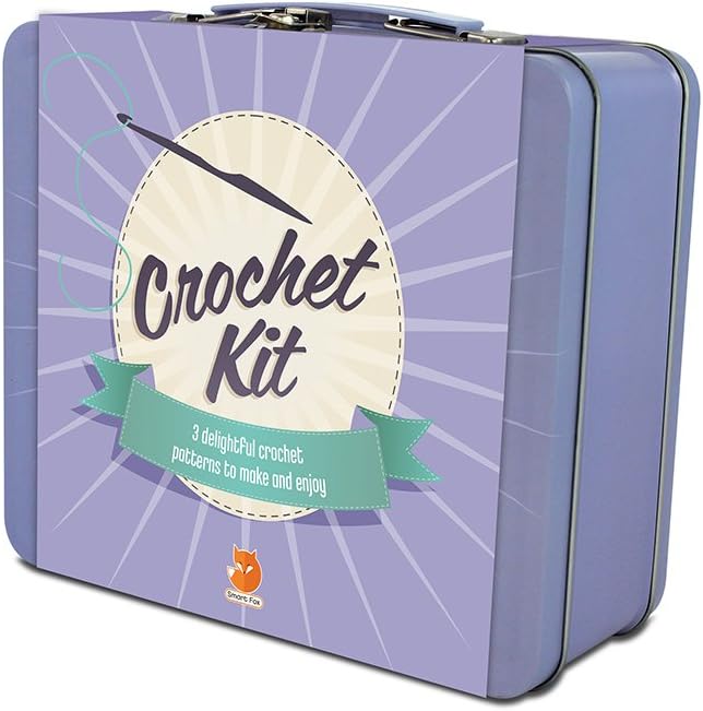 Crochet Kit Gift Tin 3 delightful Patterns to make and enjoy Christmas Gift