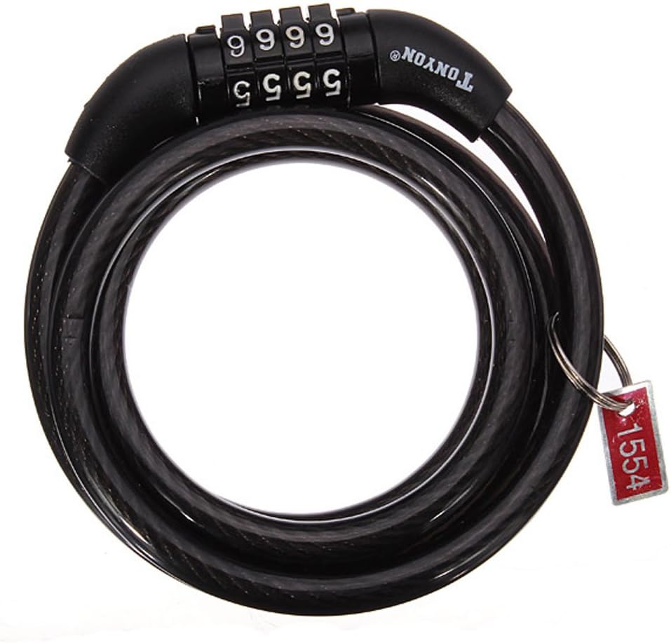 Best Bike Accessories Bicycle 4 Digital Coded Lock Combination Cable Locks With Complimentary Mounting Bracket Anti-theft