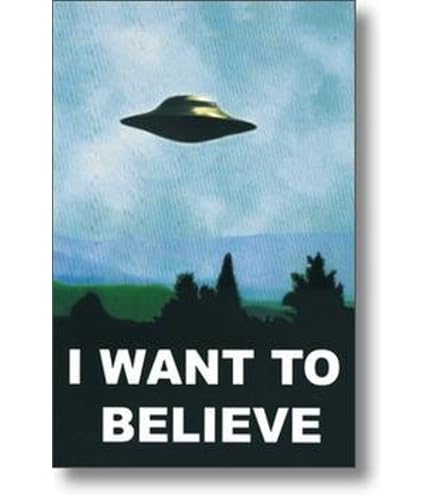 Amazon.com: I Want to Believe Poster 90s Room Decor UFO Alien