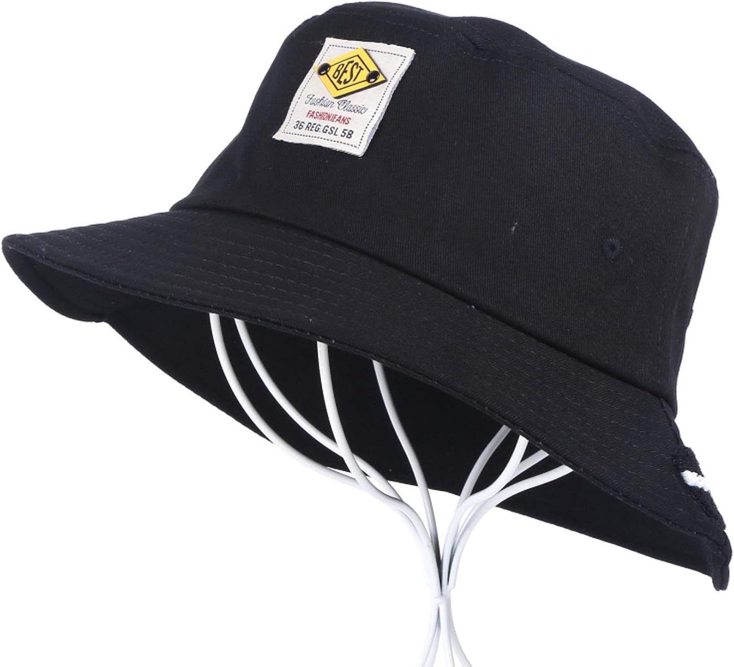 white bucket hats wholesale
