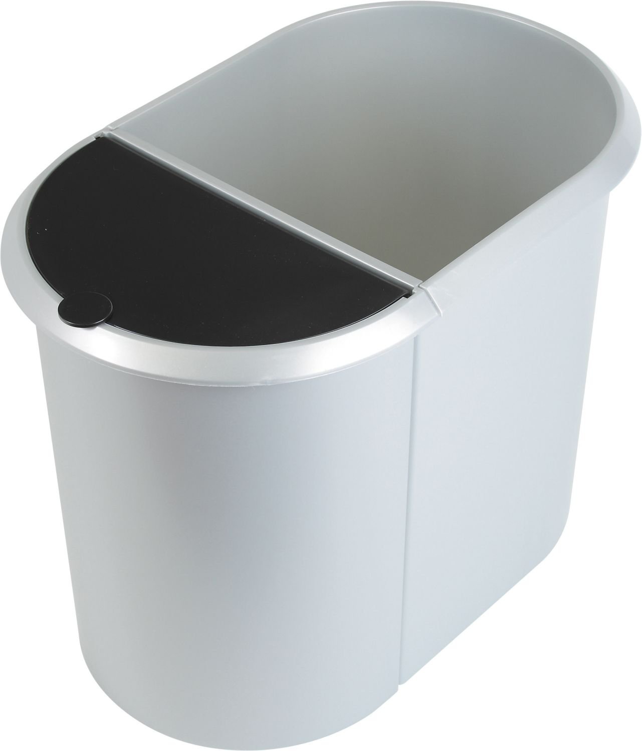 Helit H6220900 Duo System, Recycle bin, 20 L, Silver