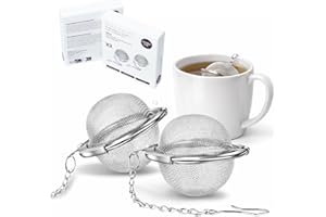 Tea Ball Infuser (2 Pack) | Stainless Steel Tea Infuser 4.5cm | Tea Ball Reusable & Easy to Clean | Tea Infuser Ideal for tea