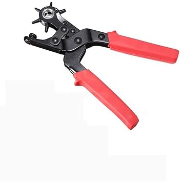 SUKHAD Revolving Leather Belt Hole Punch Piler with Multi Tool Manual Belts Puncher Maker Machine, 22