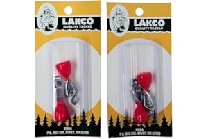 Lakco Depth Finders - Red-Orange - #832 (2 Packs of 2)