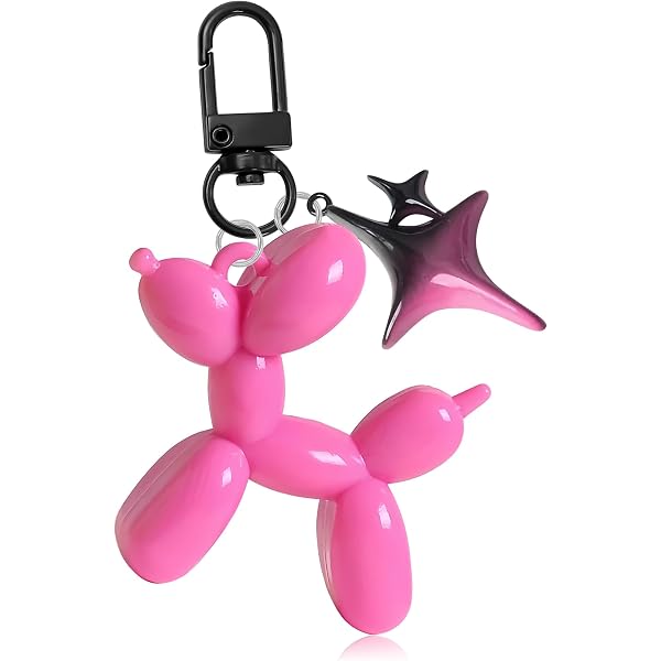 DEVPSISR Jelly Balloon Dog Keychain - Cute Bag Charm For Purse, Backpack, Or Car Keys Aesthetic Accessory - View #7