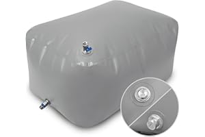 ITRAZ TPU Water Storage Bladder, 100 Gallon Portable RV Fresh Water Tank, Food Grade BPA Free Collapsible Flexible Container for Drinking, Camping, Irrigation & Emergency-Hurricane, Drought, Fire (3/4” GHT)