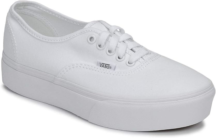 vans platform authentic white