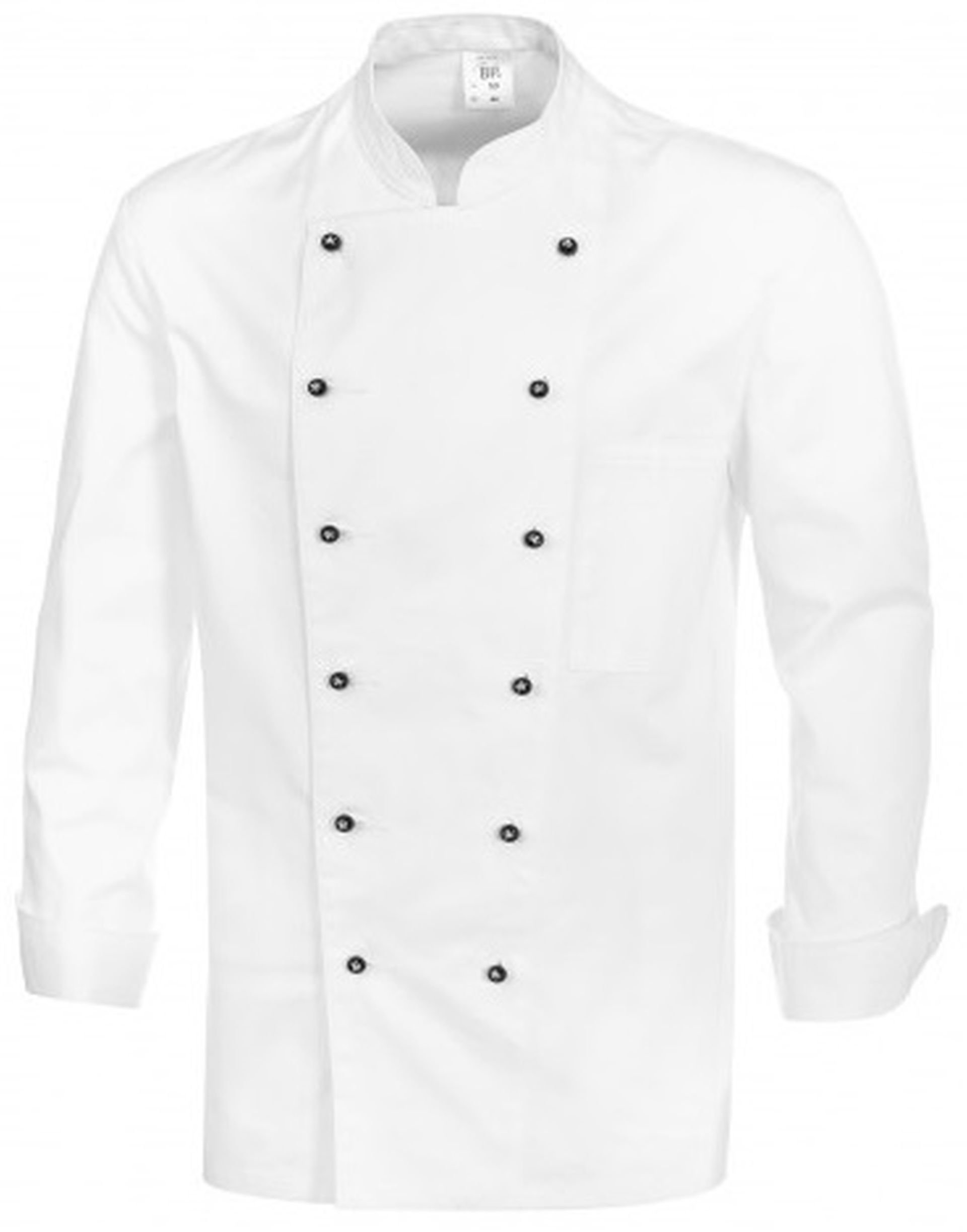 BP 1500-130-21-62, Chef's jacket, 1/1 sleeve with cuffs 205,00 g/m², Pure cotton white, 48/49