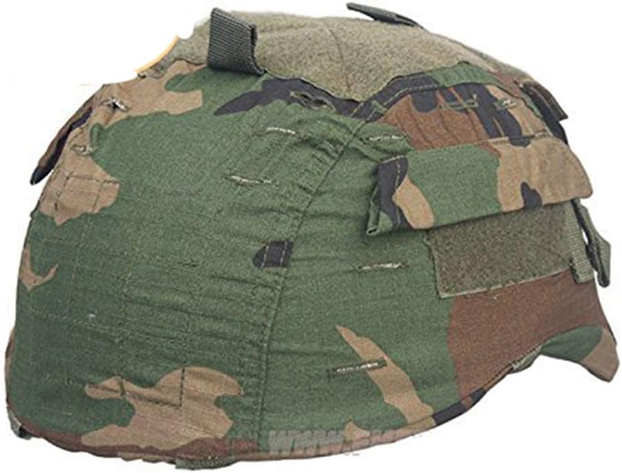 H World Shopping Tactical Military Airsoft Hunting Helmet Cover W/Back Pouch for MICH 2001 WL
