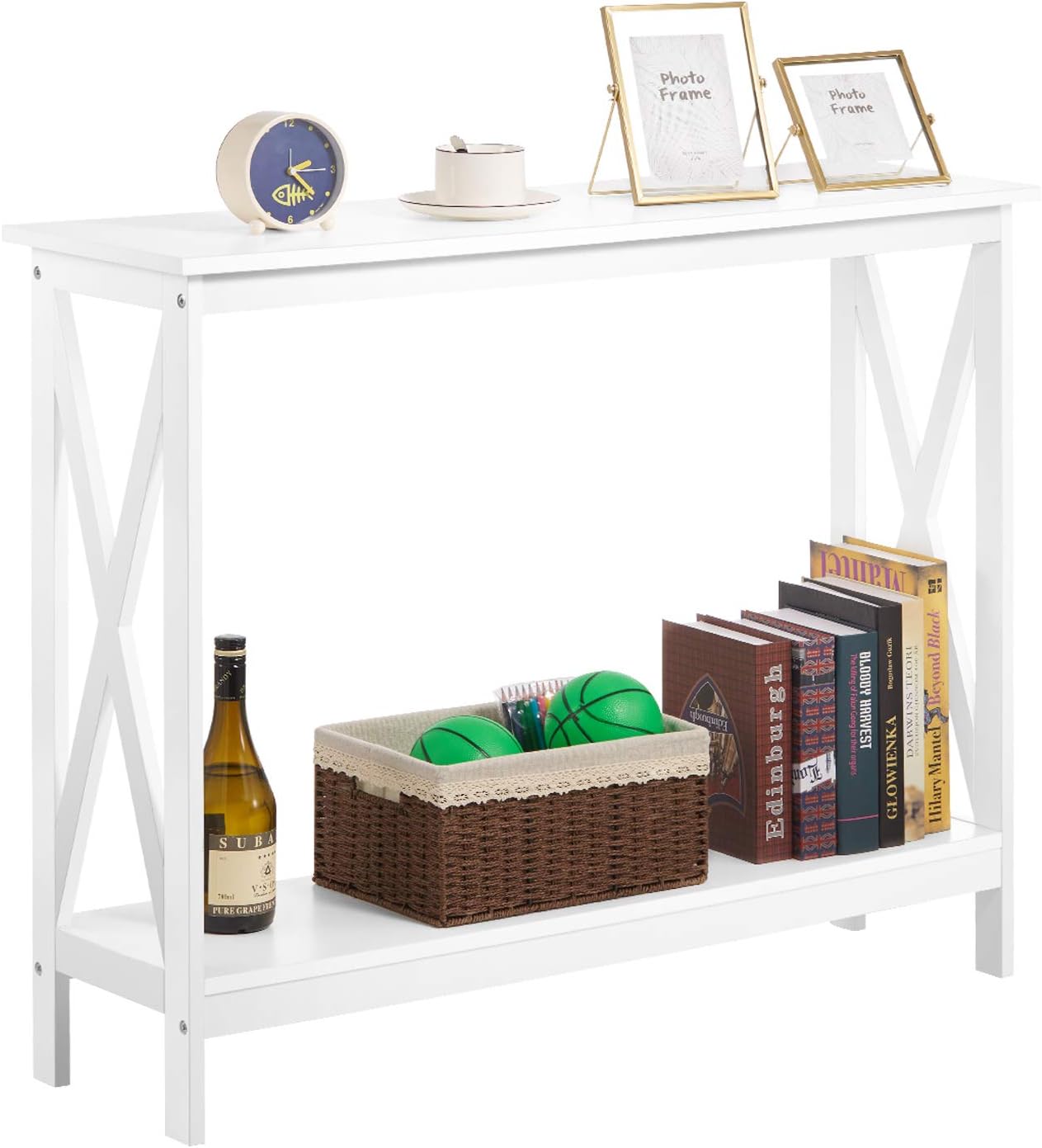 Amazon Com Kealive Console Table 2 Tier Wood Long Sofa Table