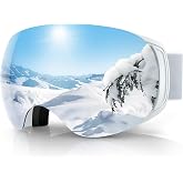 findway Ski Goggles OTG for Women Men Adult Youth-Over Glasses Snow Goggles-Interchangeable Lens,Anti Fog Snowboard Goggles