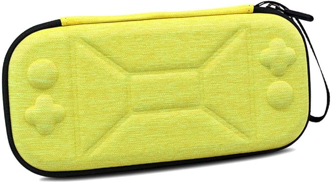 Amazon Co Jp Ationgle スイッチハードケース Nintendo Switch Lite対応 スイッチライト専用収納 薄型 全面保護 撥水表面 耐衝撃 Switch Sdカード８枚収納 ストラップ付き 黄色 ゲーム