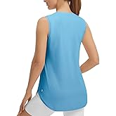 baleaf Women's Sleeveless Workout Tank Tops Lightweight UPF50+ Soft Loose Fit Athletic Yoga Running Gym Shirts