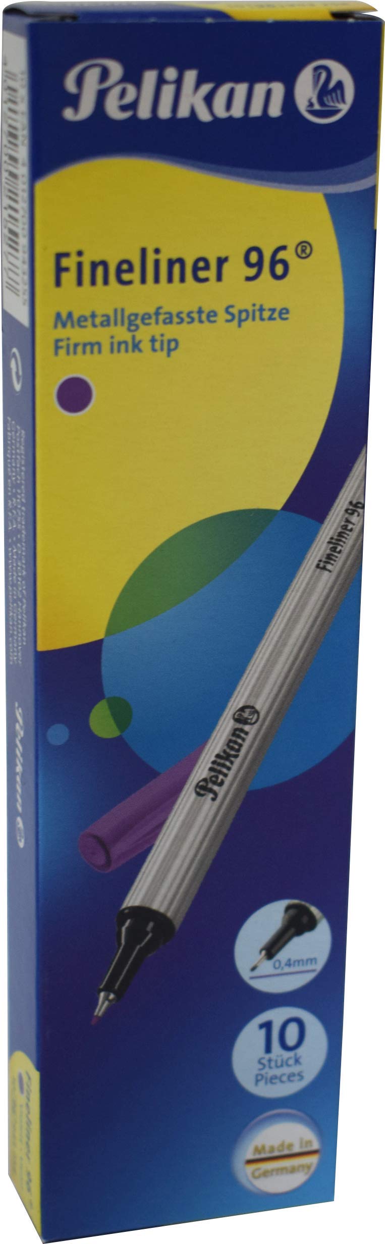 Herlitz Pelikan Fineliner 96® Blue, Pack of 10 in Box Pack of 10 Purple