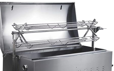 Tepro Hähnchengrillkorb zu Spanferkel-, Lamm- und Hähnchengrill'Columbus', edelstahl, 26x132x22 cm, 12900002