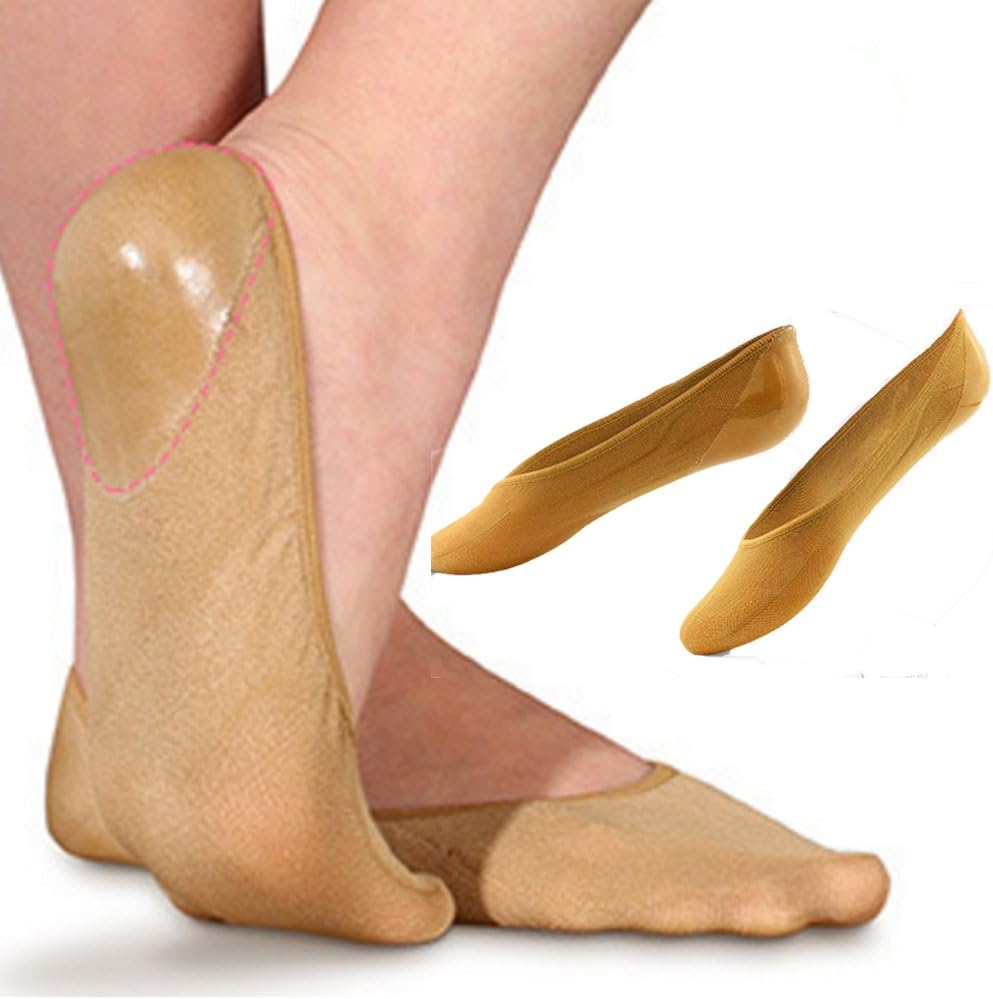 JAPAN SOLUTIONS Gel Heel Socks for Cracked Skin, Shoe Sore, Comfy Recovery