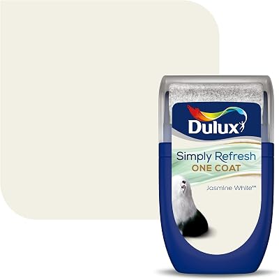 Dulux Simply Refresh Jasmine White Tester Paint 30 ml One Coat