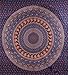 Craft N Craft India Wall Tapestry - Hanging Mandala Tapestries – Bohemian Beach Picnic Blanket – Hippie Decorative & Psychedelic Dorm Decor - 92 x 82 Inch (Queen)