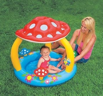 Congrouy Piscine Pour Enfants Avec Toit Arc En Ciel Bébé Piscine