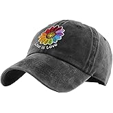 LGBT Pride Baseball Cap, Embroidered Rainbow Hat, Adjustable Vintage Dad Hat, Gift for Gay Men & Women