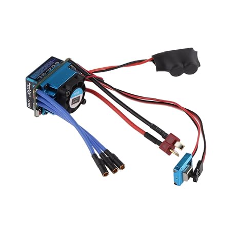 Gazechimp Sensorless Brushless Motor mit 60A Brushless Regler (elektrische Drehzahlregler) für 1/10 On-Road / Offroad-Auto