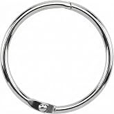 Book Binder Rings 2 Inch Office Loose Leaf Ring（20 Pack） Nickel Plated Silver