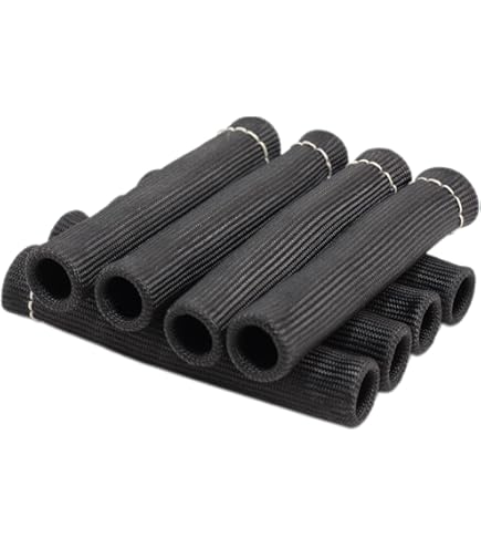 8X 2500° Spark Plug Wire Boots Protectors Sleeve Heat Shield - Foto 7