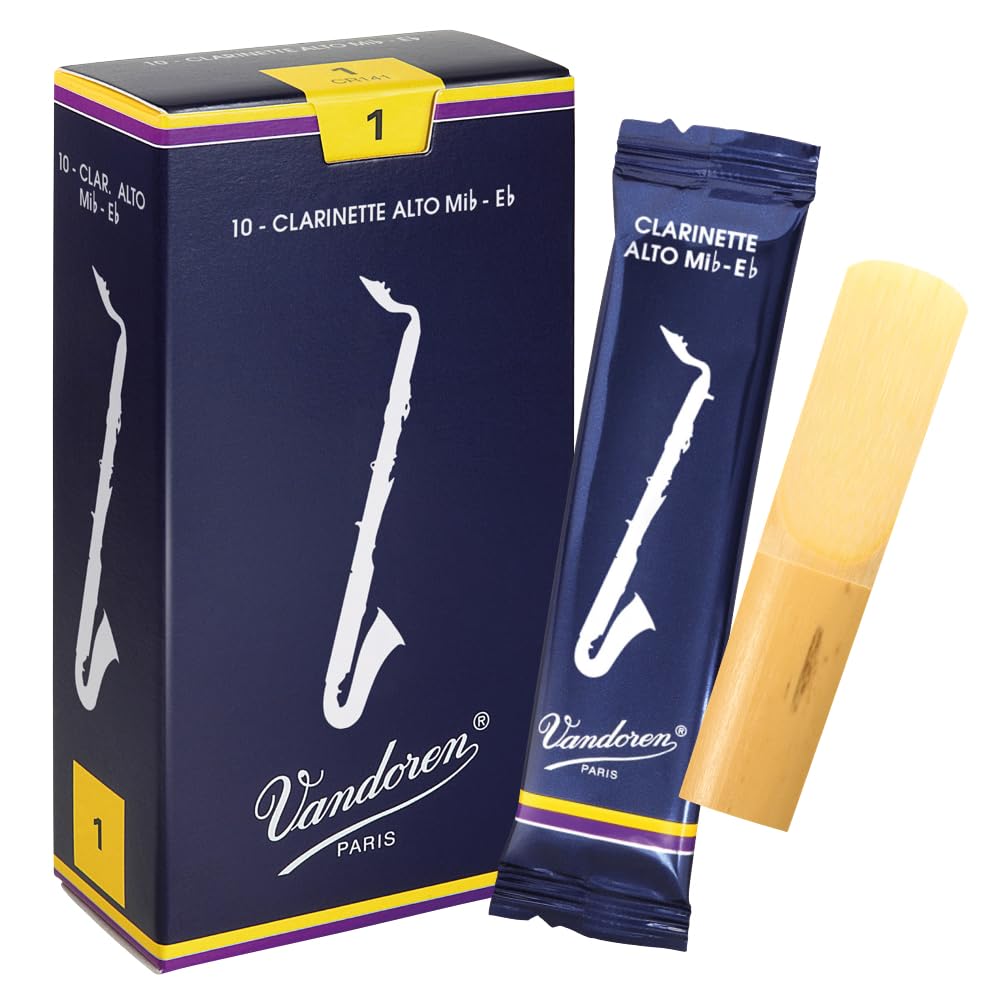 Vandoren CR141 Strength 1 Traditional Alto Clarinet Reeds, Set of 10 Pieces — image 1