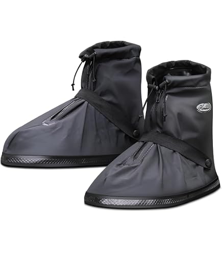 Waterproof Non-Slip Rubber Rain Shoe Covers, Elasticity Galoshes for Traveling, Reusable Boot Overshoes, Fit for Men,Women,Kids