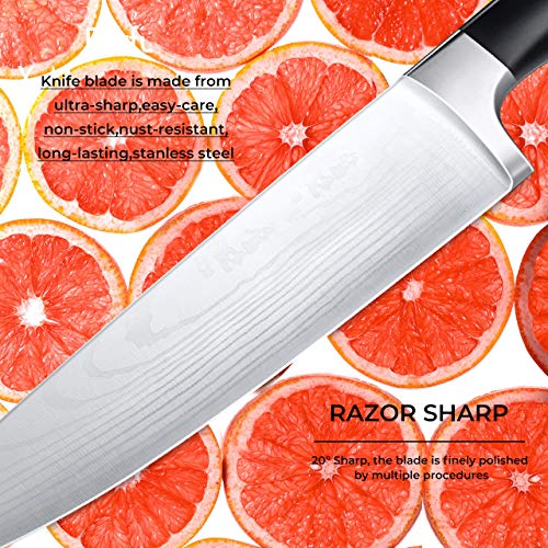 Zotoyi Chef's Knife for Professional Chef Easy Hand-held Pro 8-Inch Stainless-Steel Knife Chef Knife in Kitchen - Thumbnail 3