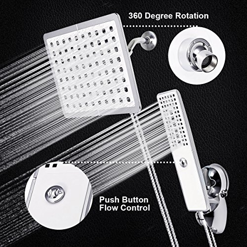 image for 3 Functions Handheld Shower Head Set- 3 in 1 High Pressure Shower Head