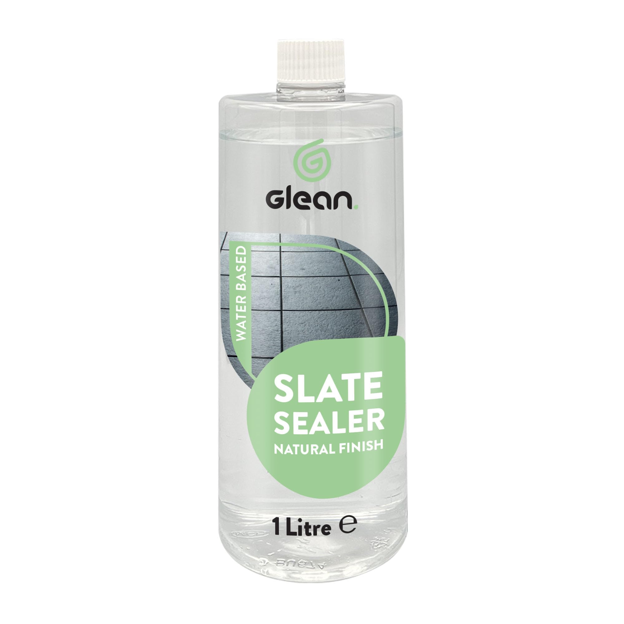 GLEAN Slate Sealer | Premium Grade Water Based Impregnating Sealer | Invisible & Breathable Barrier | Protects Against Penetration By Water, Oil, Dirt, Limescale & Grease | Natural Finish | 1 Litre