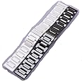 Watchbands Ceramic Watch Strap Bracelet 14mm 16 18 20 22mm Black White for Wrist Watch Band Accessories