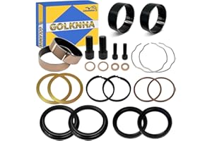 GOLKNHA 49mm Front Fork Seal Bushing Kit For Dyna Low Rider, Dyna Street Bob, Dyna Fat Bob, Dyna Super Glide, Dyna Wide Glide, Dyna Switchback, Dyna CVO Fat Bob 2006-2017 OEM#0403-0074