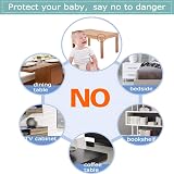 Vobulafy Safety Corner Protectors 8Pcs Clear Baby Proofing Table Corner Guards view 7