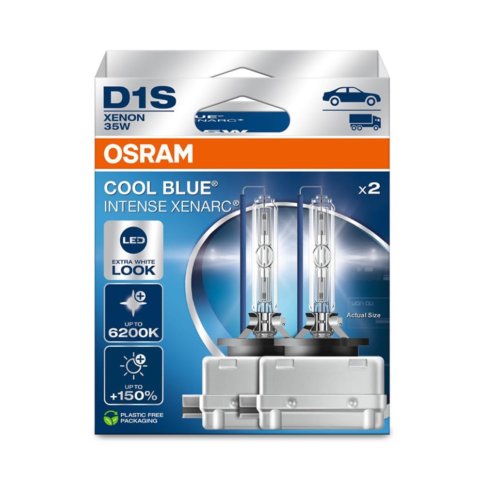 Photo 1 of (missing pieces) Osram Xenarc Cool Blue Intense NextGen HID Xenon Bulbs - D1S - 12V/35W - set of 2 pieces (max. 6200K)