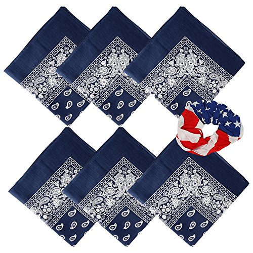 Large Bandanas 27 x 27 Versatile Biker Rags Classic Paisley Bandana