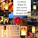 BUYLET LED Flame Effect Light Bulbs - 4 Modes w/Gravity Sensor Flickering Flicker Decorative Lantern Lamps Lighting Living Home Gifts E26 2835K 105 Lumen 50,000 Hour