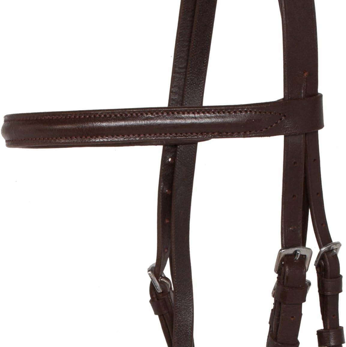 Acerugs Brown Black Raised Horse English Bridle Stitched (Brown) : Sports & Outdoors