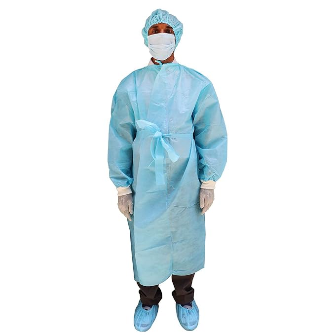 Aiyshaafsa® Laminated PPE KIT with Full Body Coverall, Latex Gloves