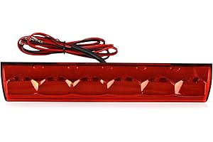 LOVELYNOV LED Third Brake Light 3rd Recessed Compatible with Truck Cap Topper Leer Are Century ATC Astro Jason Red Lens Repla