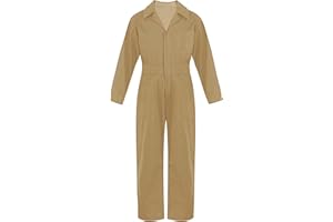 XUNZOO Girls Boys Mechanic Boiler Suit Cargo Photoshoot Coveralls Flight Suit Jumpsuit Kids Outfit