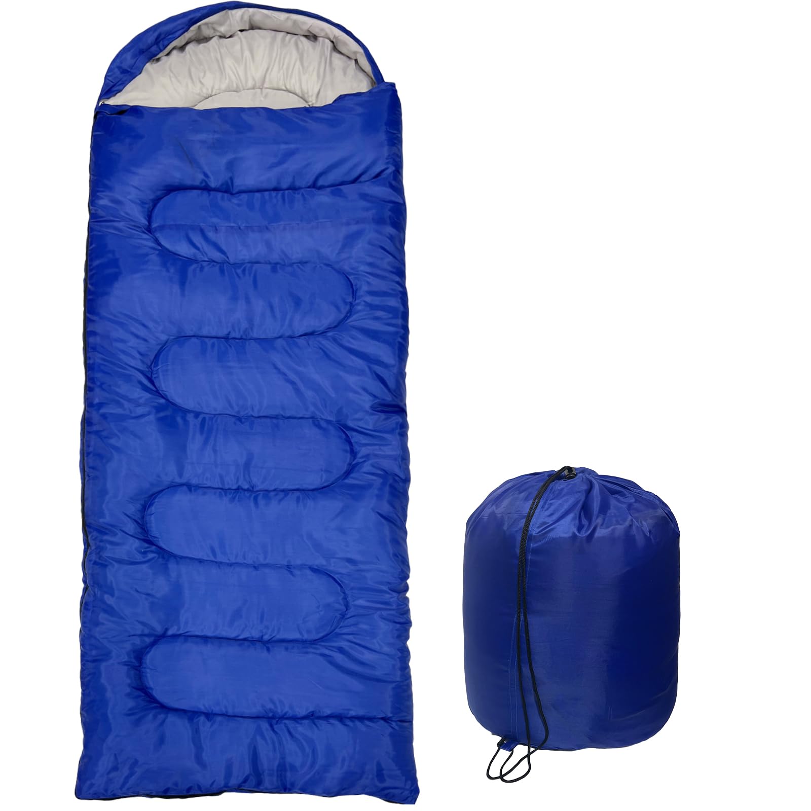 Photo 1 of 0 Degree Winter Sleeping Bag for Adults, 4 Season Warm Cold Weather Sleeping Bag with Compression Sack for Camping Hiking Backpacking Outdoor Travel, Blue